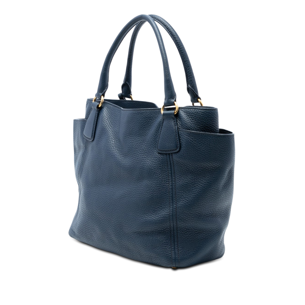 Pre-Loved Prada Vitello Daino Side Pocket Convertible Tote - Picture 2 of 6